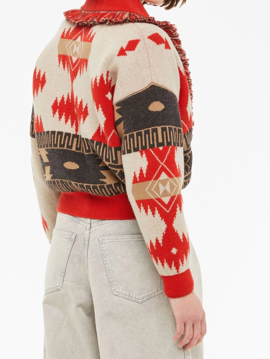 Affordable Alanui Women bomber cardigan jacquard Icon 0707